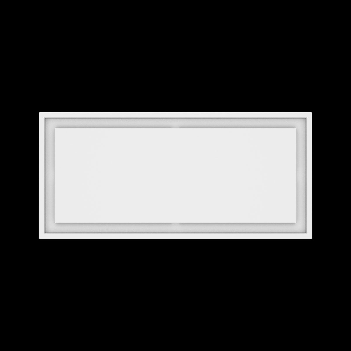 12x27 ceiling vent cover, top view