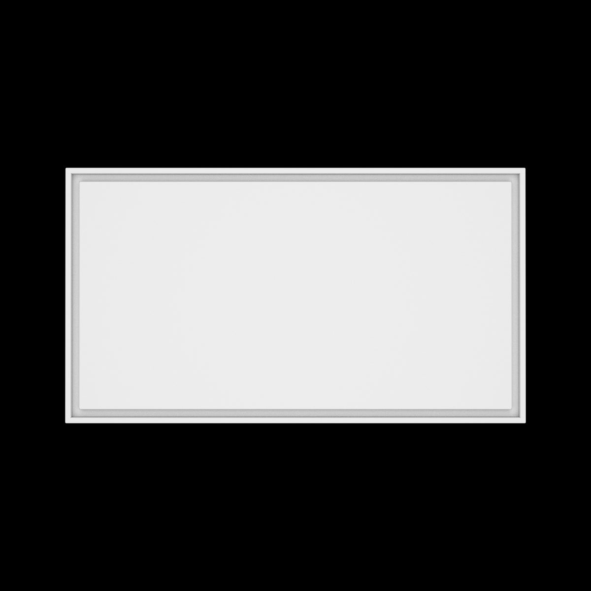24x44 wall vent cover, top view