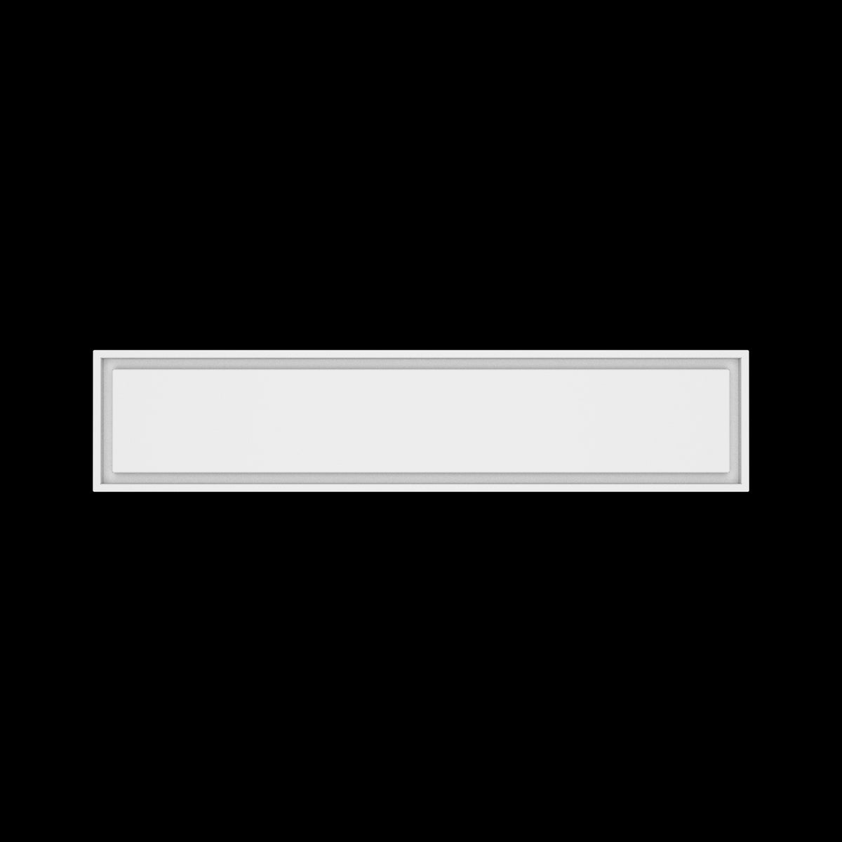9x45 wall vent cover, top view