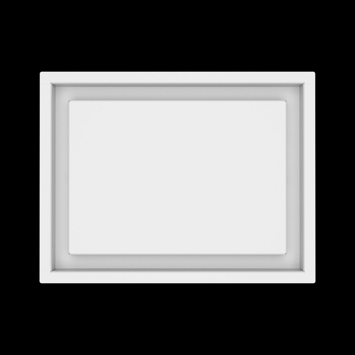 9x12 wall vent cover, top view