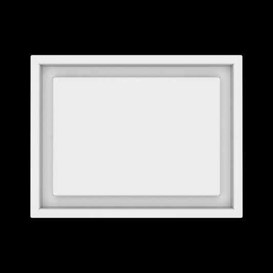 9x12 wall vent cover, top view