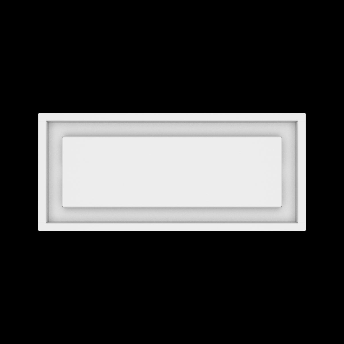 7x17 ceiling vent cover, top view