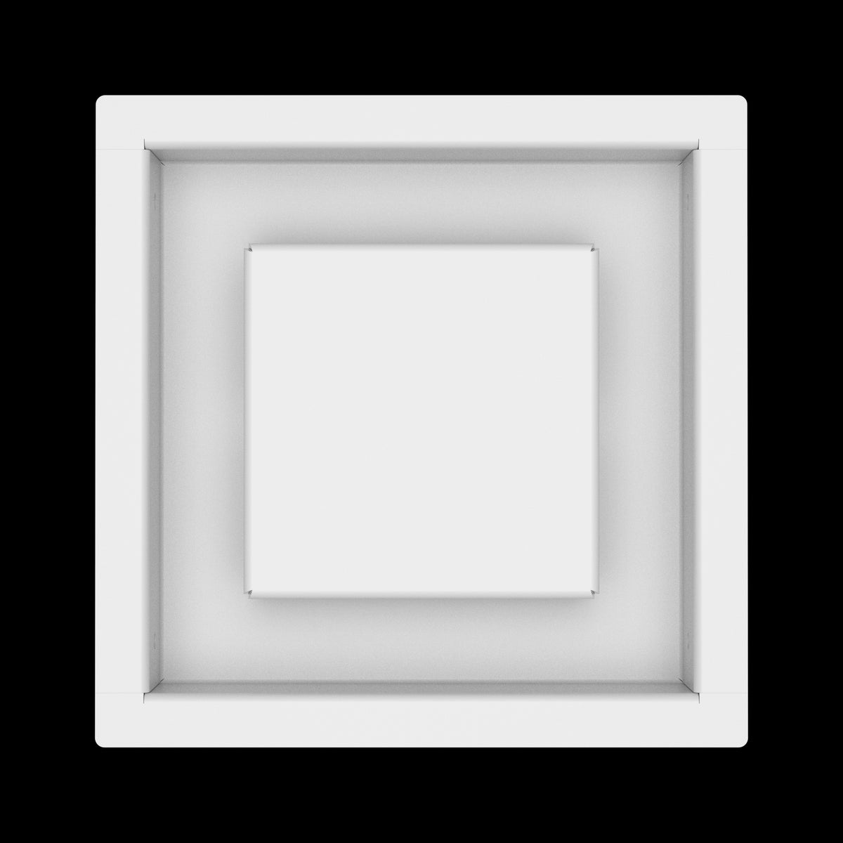 6x6 ceiling vent cover, top view