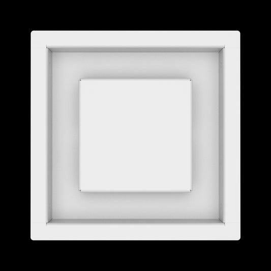 6x6 ceiling vent cover, top view