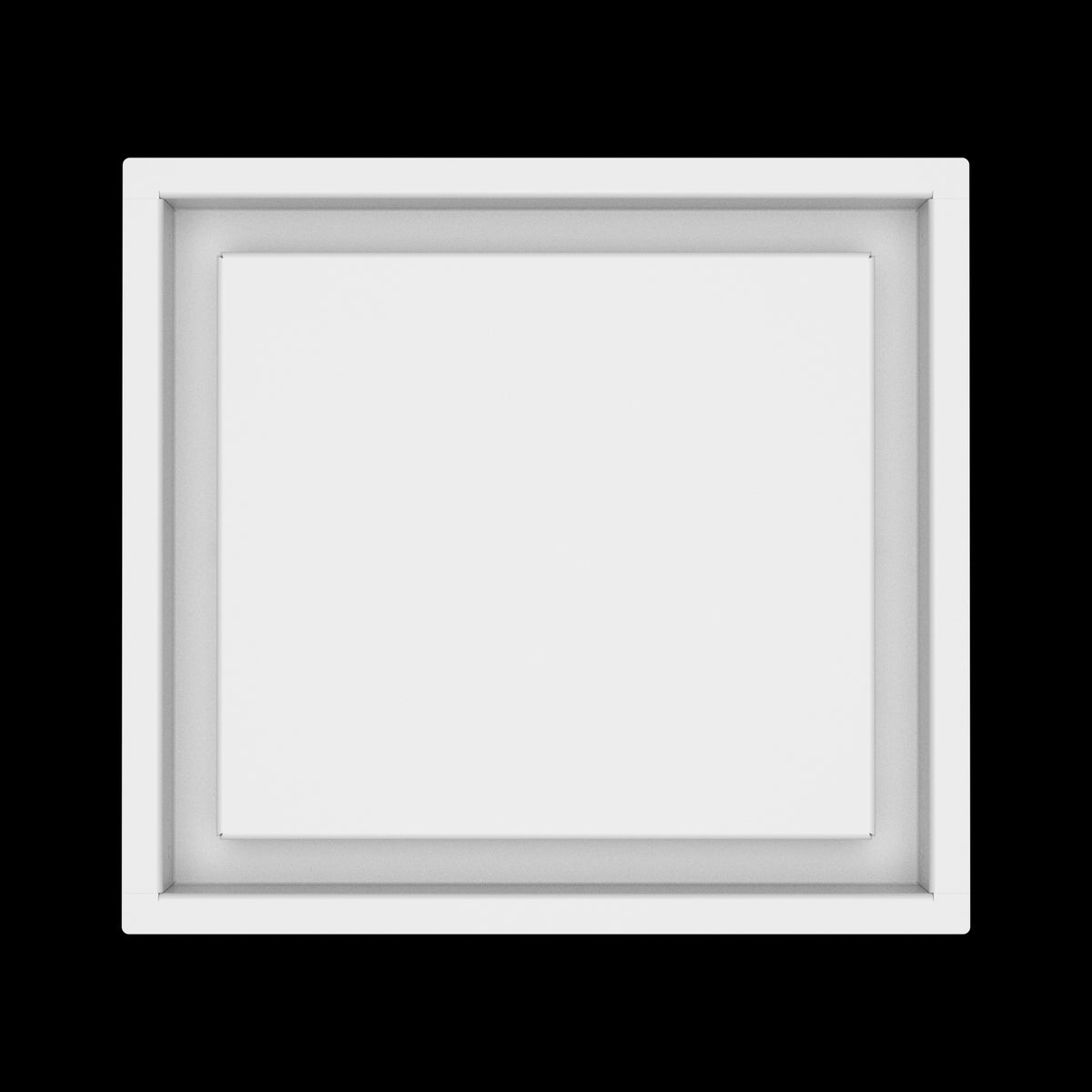 10x11 wall vent cover, top view