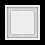 9x9 ceiling vent cover, top view