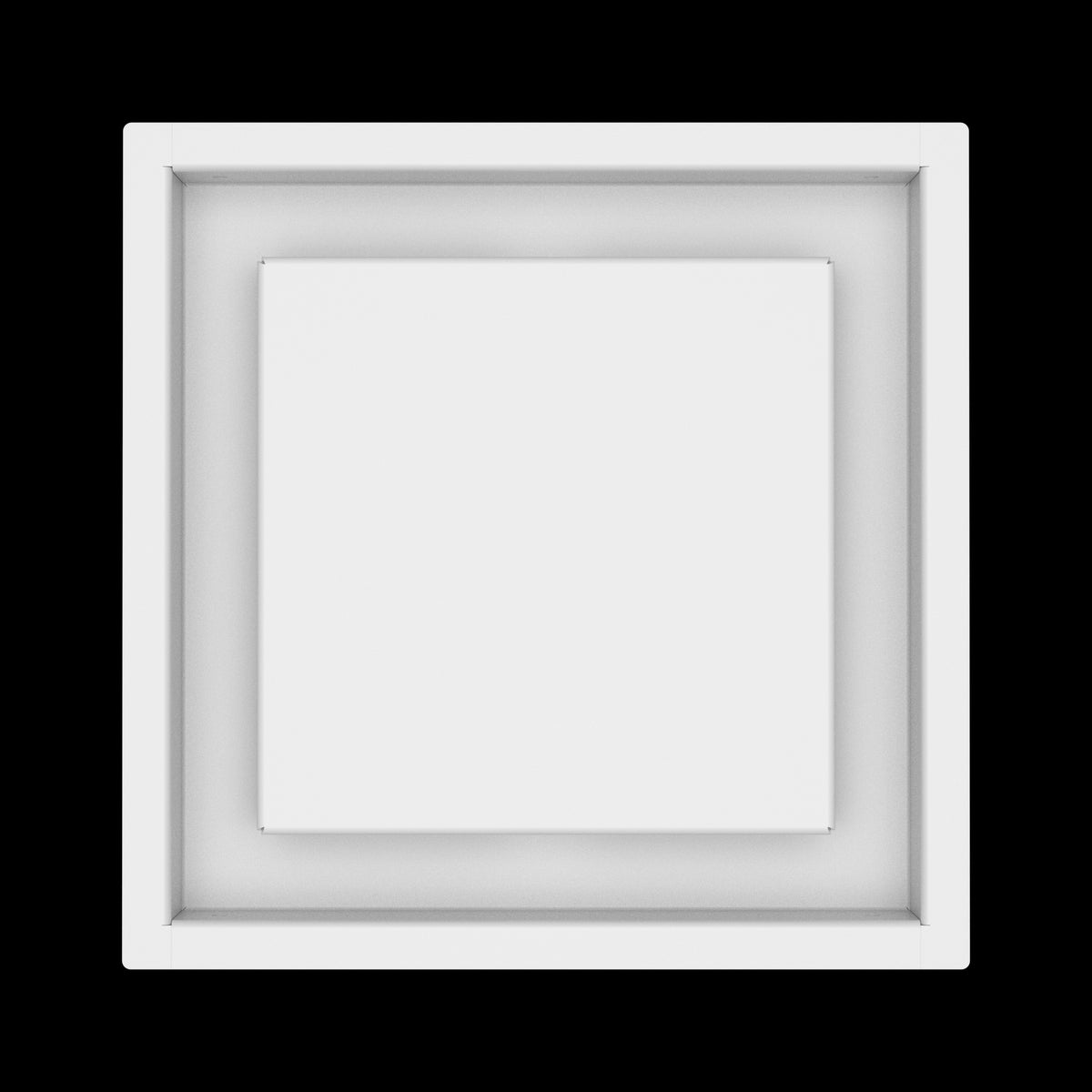 9x9 ceiling vent cover, top view