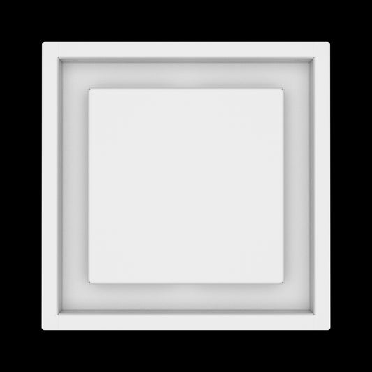 9x9 ceiling vent cover, top view