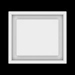 8x9 wall vent cover, top view