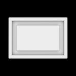 6x9 wall vent cover, top view