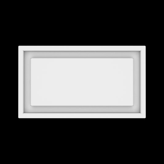 7x13 wall vent cover, top view