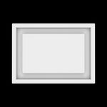 7x10 wall vent cover, top view