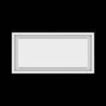 8x17 wall vent cover, top view