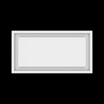 8x16 wall vent cover, top view