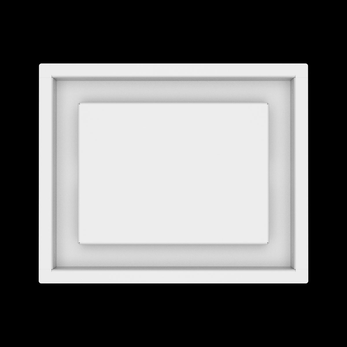 8x10 ceiling vent cover, top view