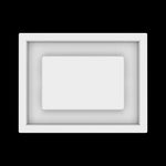6x8 ceiling vent cover, top view