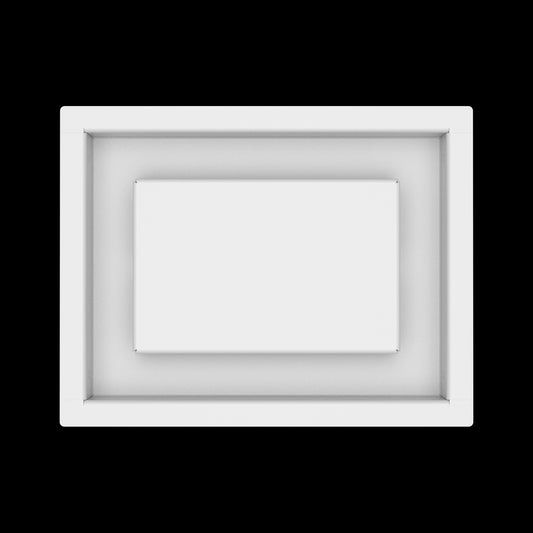 6x8 ceiling vent cover, top view