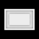 6x9 ceiling vent cover, top view