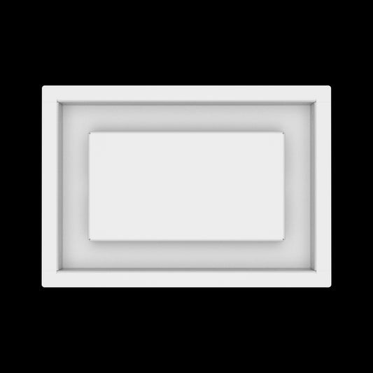 6x9 ceiling vent cover, top view