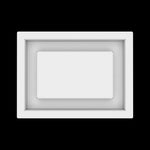 5x7 wall vent cover, top view