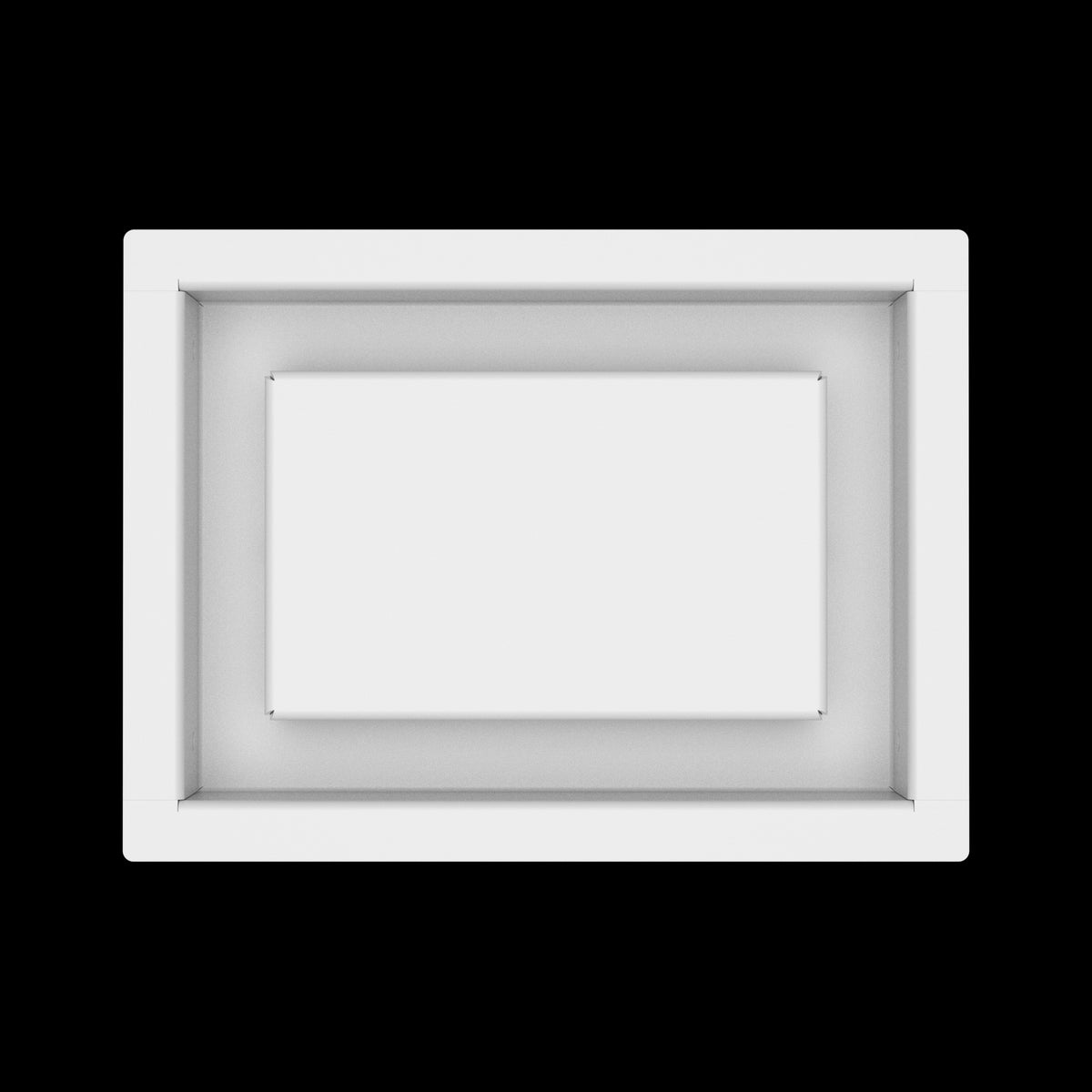 5x7 wall vent cover, top view
