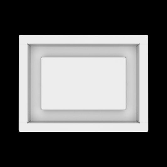 5x7 wall vent cover, top view