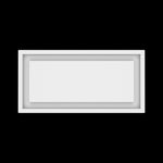 7x15 wall vent cover, top view