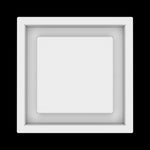 7x7 wall vent cover, top view
