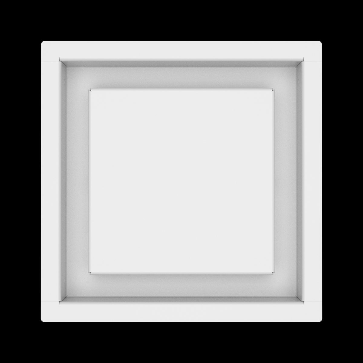 7x7 wall vent cover, top view