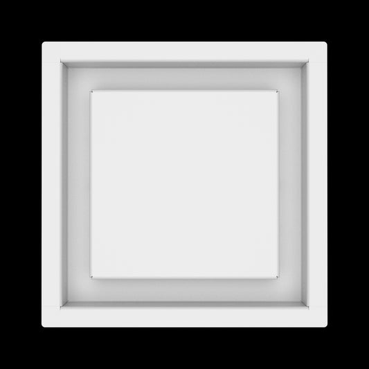 7x7 wall vent cover, top view