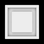 6x6 wall vent cover, top view