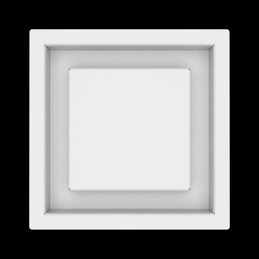 6x6 wall vent cover, top view