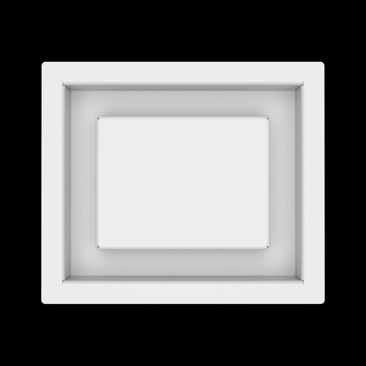 5x6 wall vent cover, top view