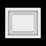 5x6 wall vent cover, top view