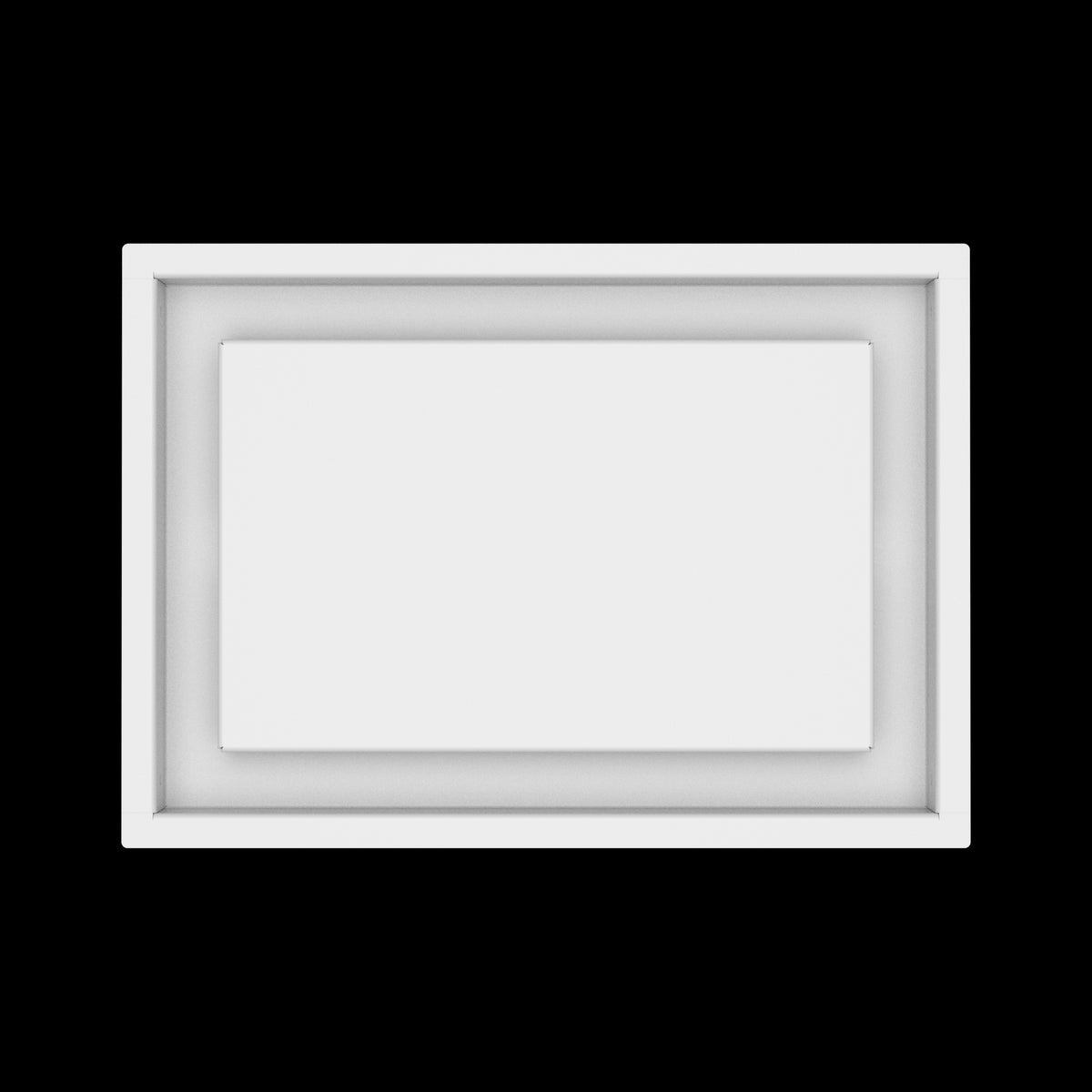 9x13 ceiling vent cover, top view