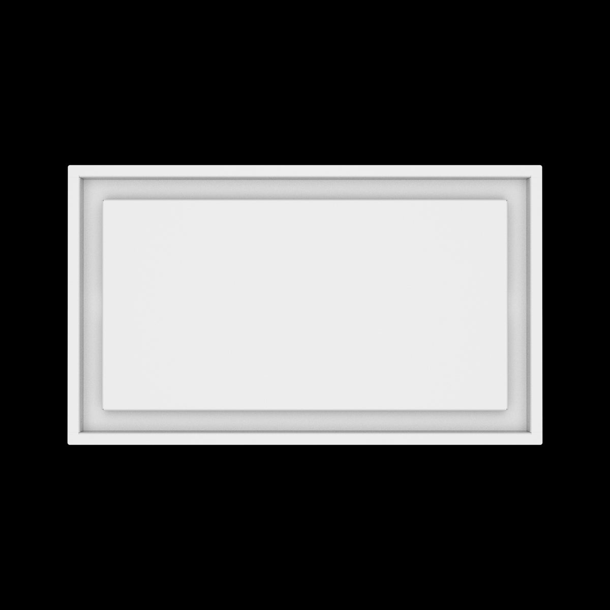 12x21 ceiling vent cover, top view