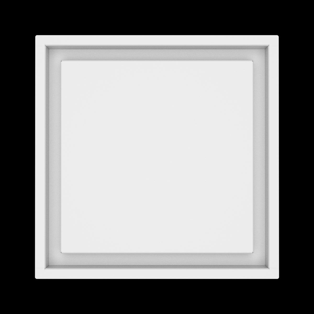 12x12 wall vent cover, top view