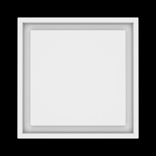 12x12 wall vent cover, top view