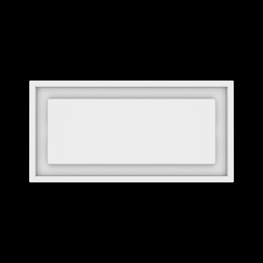 8x17 ceiling vent cover, top view