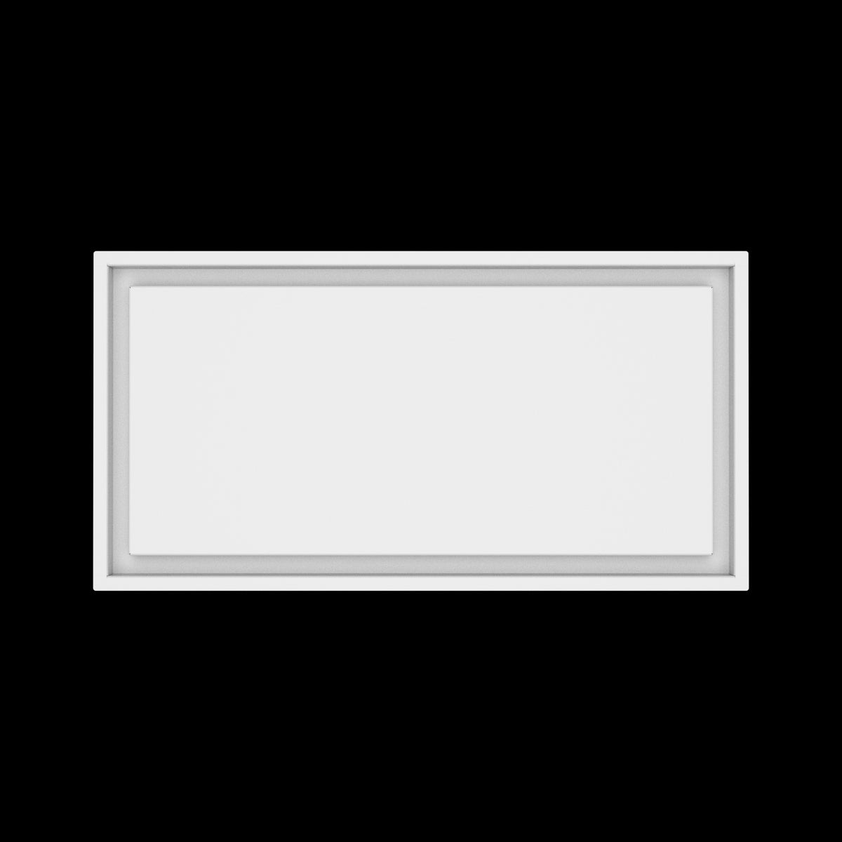 12x24 wall vent cover, top view