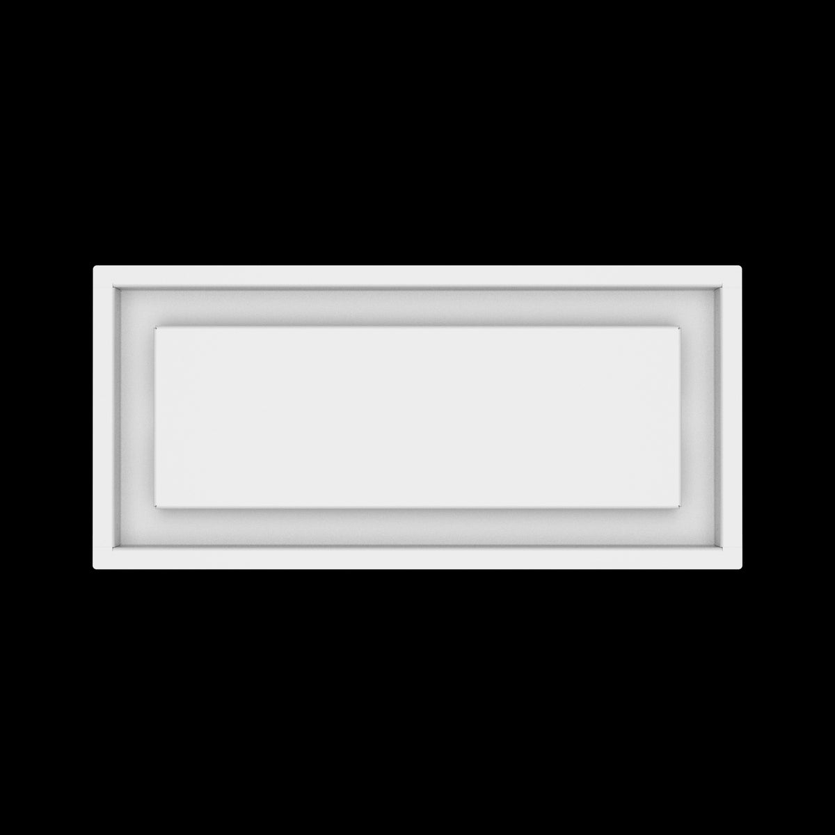 7x16 ceiling vent cover, top view