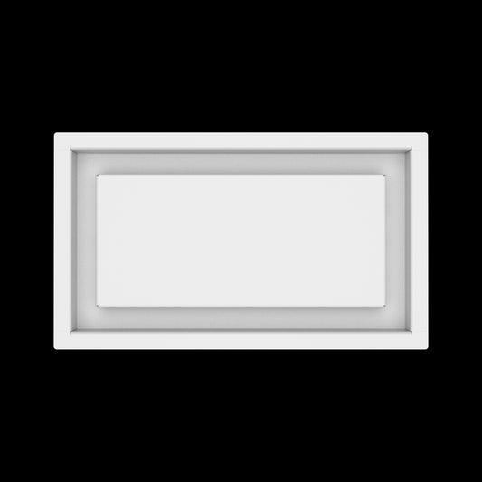 6x11 wall vent cover, top view