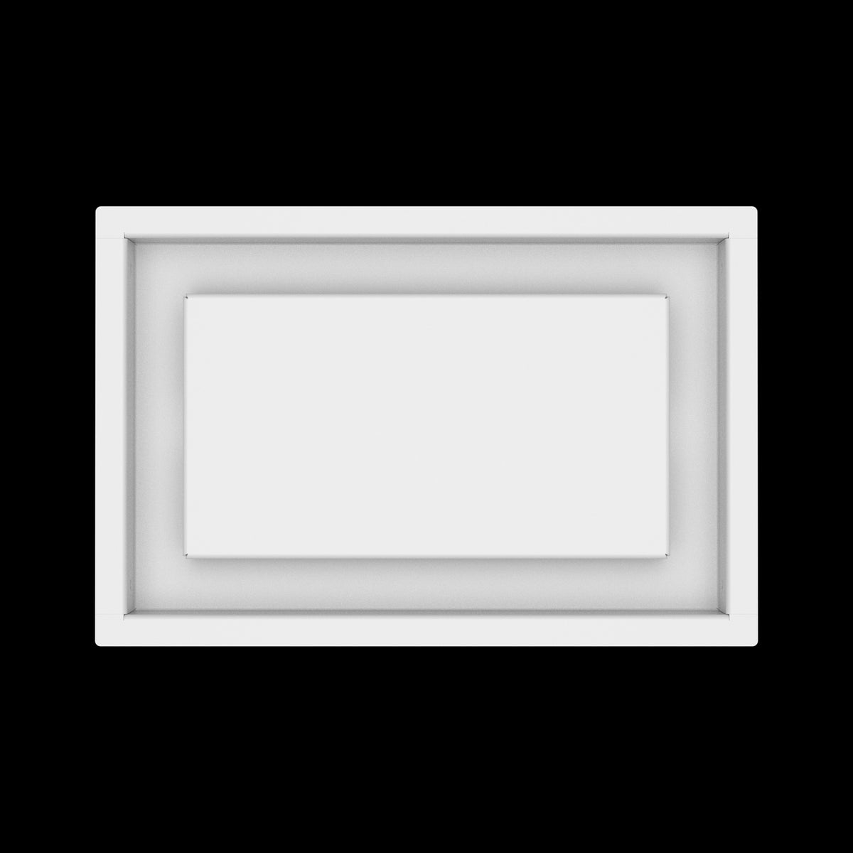 7x11 ceiling vent cover, top view