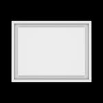 12x16 wall vent cover, top view