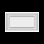 6x11 ceiling vent cover, top view