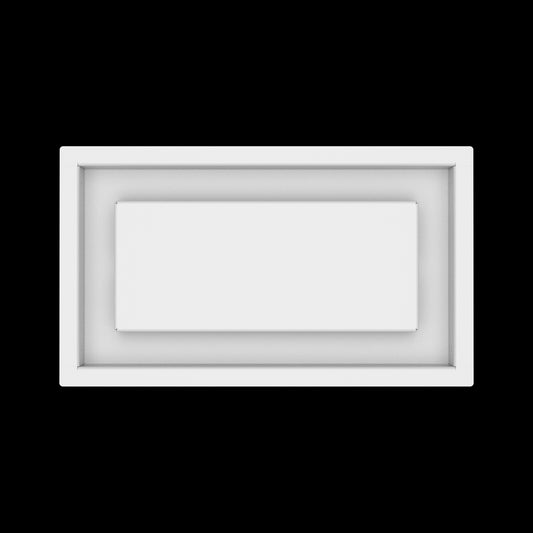 6x11 ceiling vent cover, top view