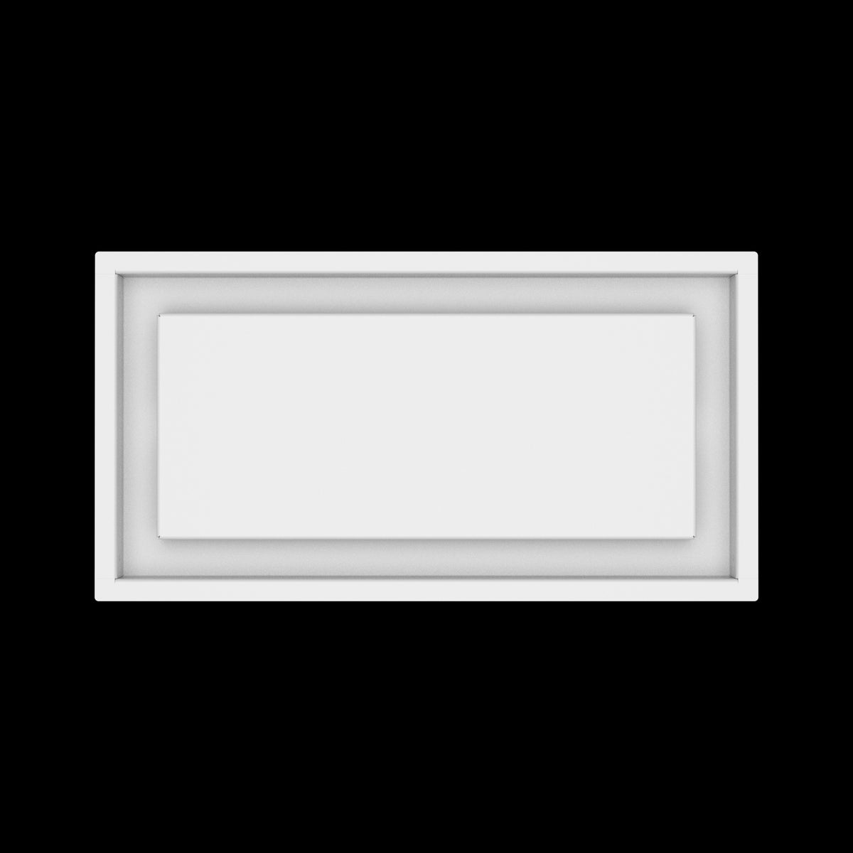 8x16 ceiling vent cover, top view
