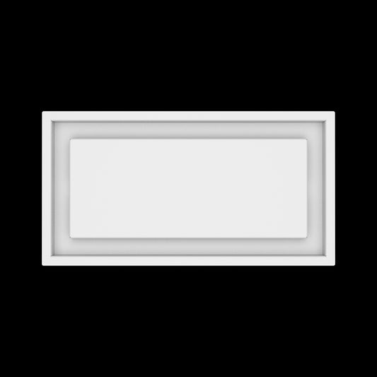 8x16 ceiling vent cover, top view
