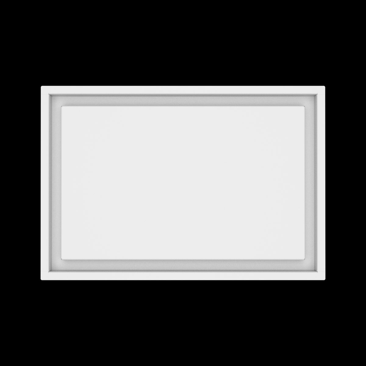 12x18 wall vent cover, top view