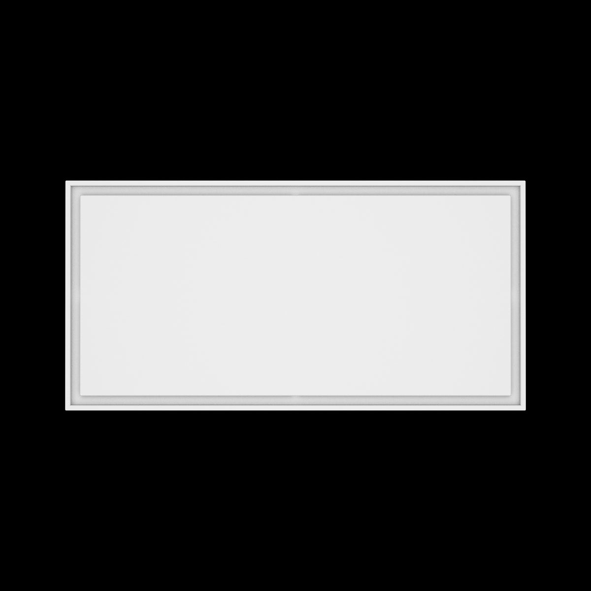 24x49 ceiling vent cover, top view